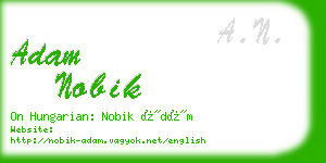 adam nobik business card